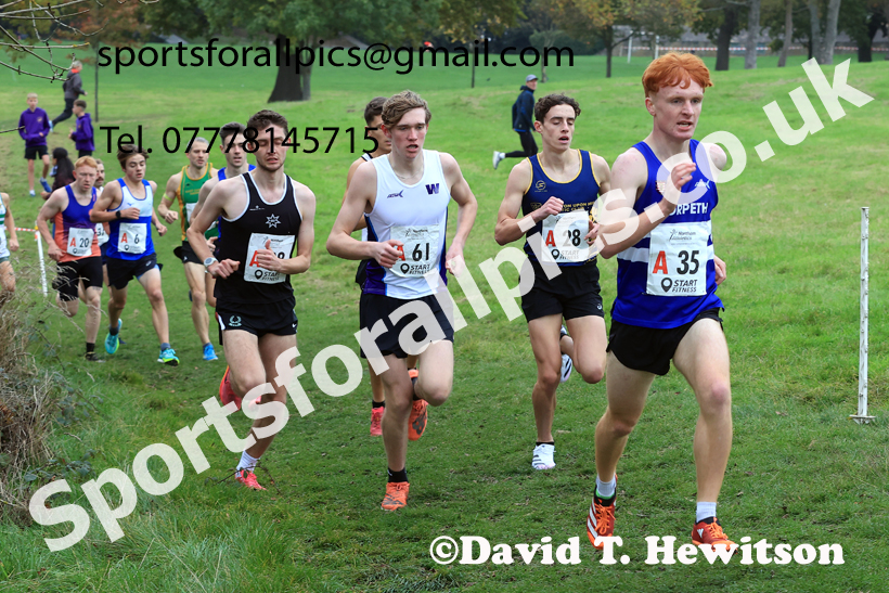 Senior Mens relay, 2025 Northern Cross Country Relays, Graves Park, Sheffield. Photo: David T. Hewitson/Sports for All Pics